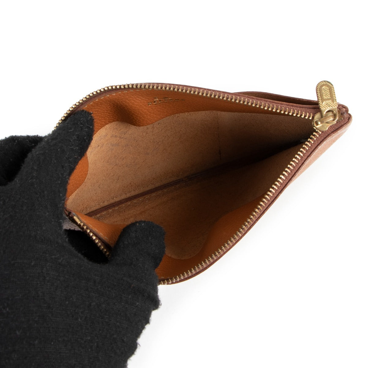 Delvaux Cognac Leather Pochette