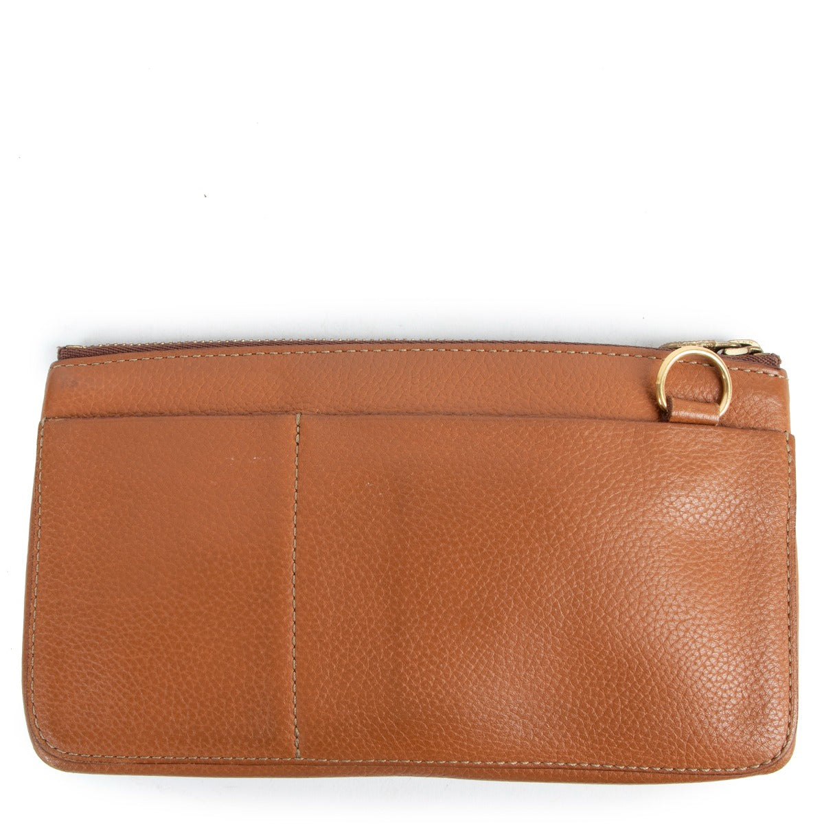 Delvaux Cognac Leather Pochette