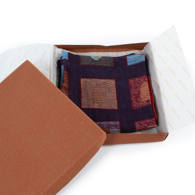 Shop safe online at Labellov in Antwerp this 100% authentic second hand Delvaux Multicolor Scarf