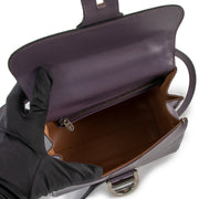 Delvaux Bi-color Mauve/Fauve Brillant PM