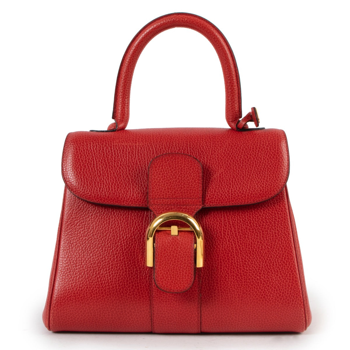 Buy an authentic second hand Delvaux Brillant PM Red Jumping Leather at Labellov