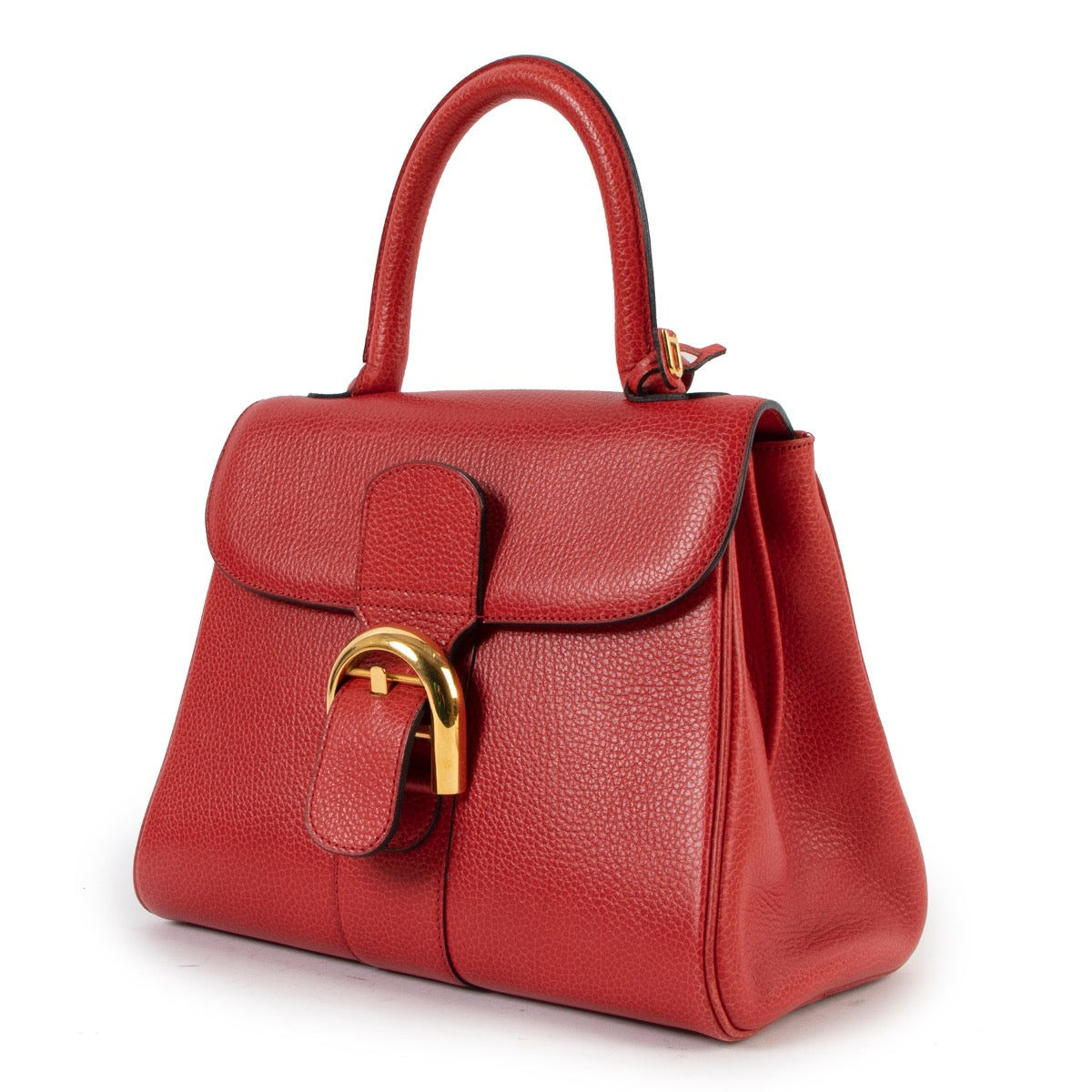 Delvaux Brillant PM Red Jumping Leather with gold-plated hardware in very good condition