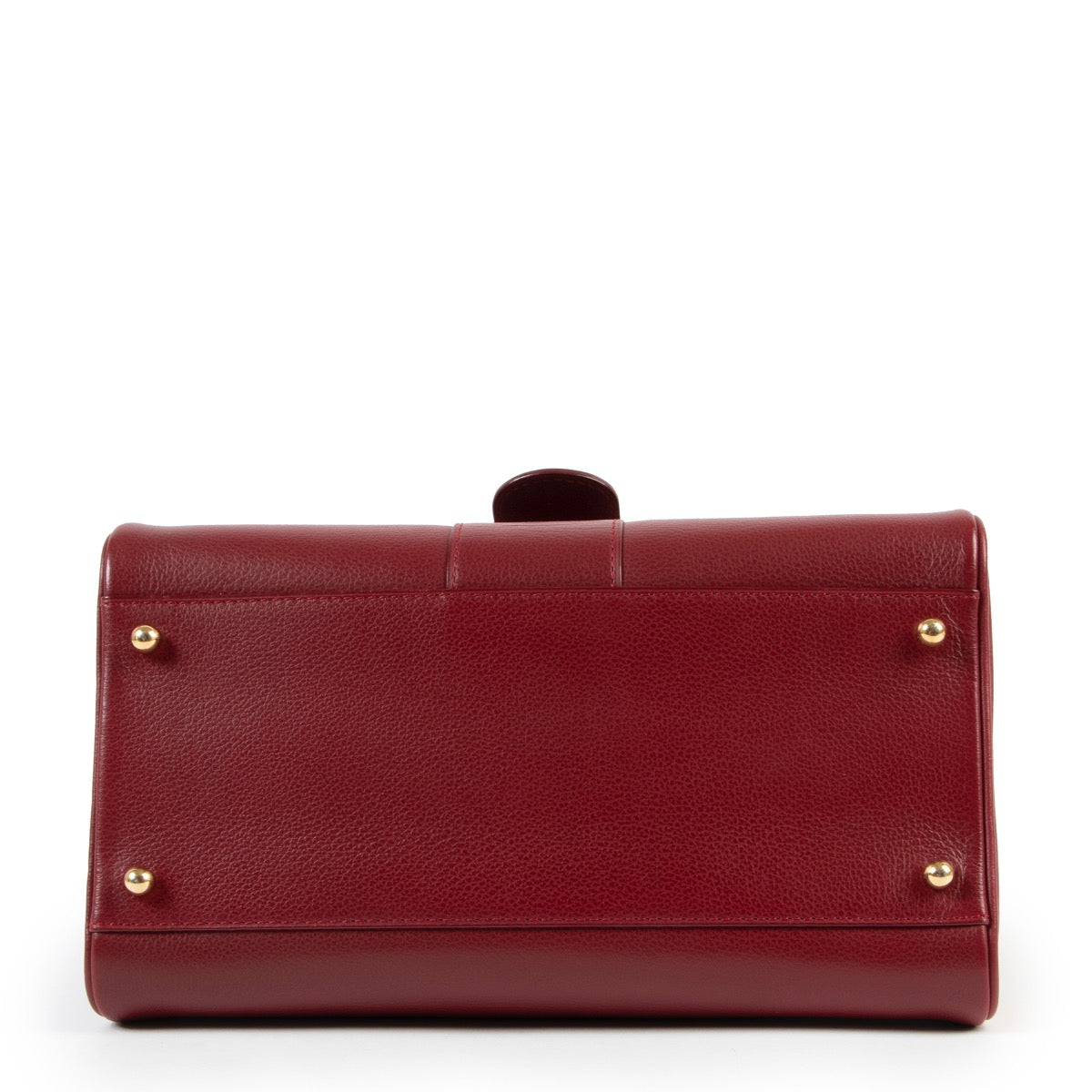 Buy an authentic second hand Delvaux Brilliant PM burgundy Top Handle at Labellov