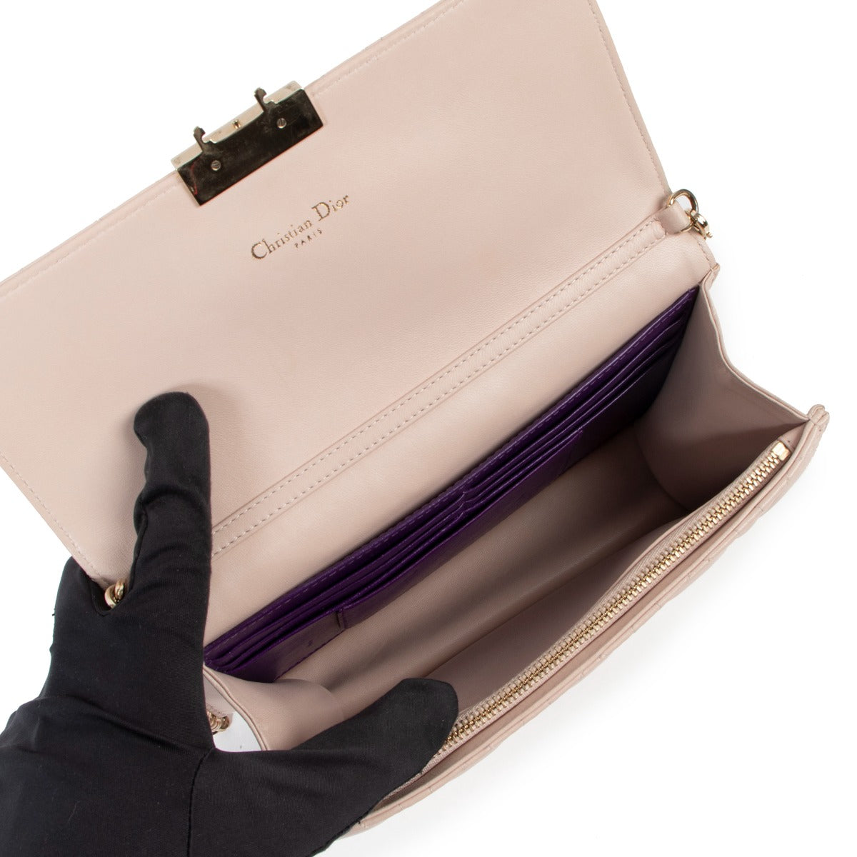 Shop authentic second hand Christian Dior Miss Dior Promenade Pink Shoulder Bag at Labellov