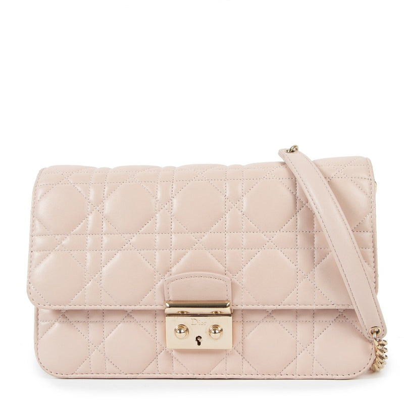 Shop authentic second hand Christian Dior Miss Dior Promenade Pink Shoulder Bag at Labellov