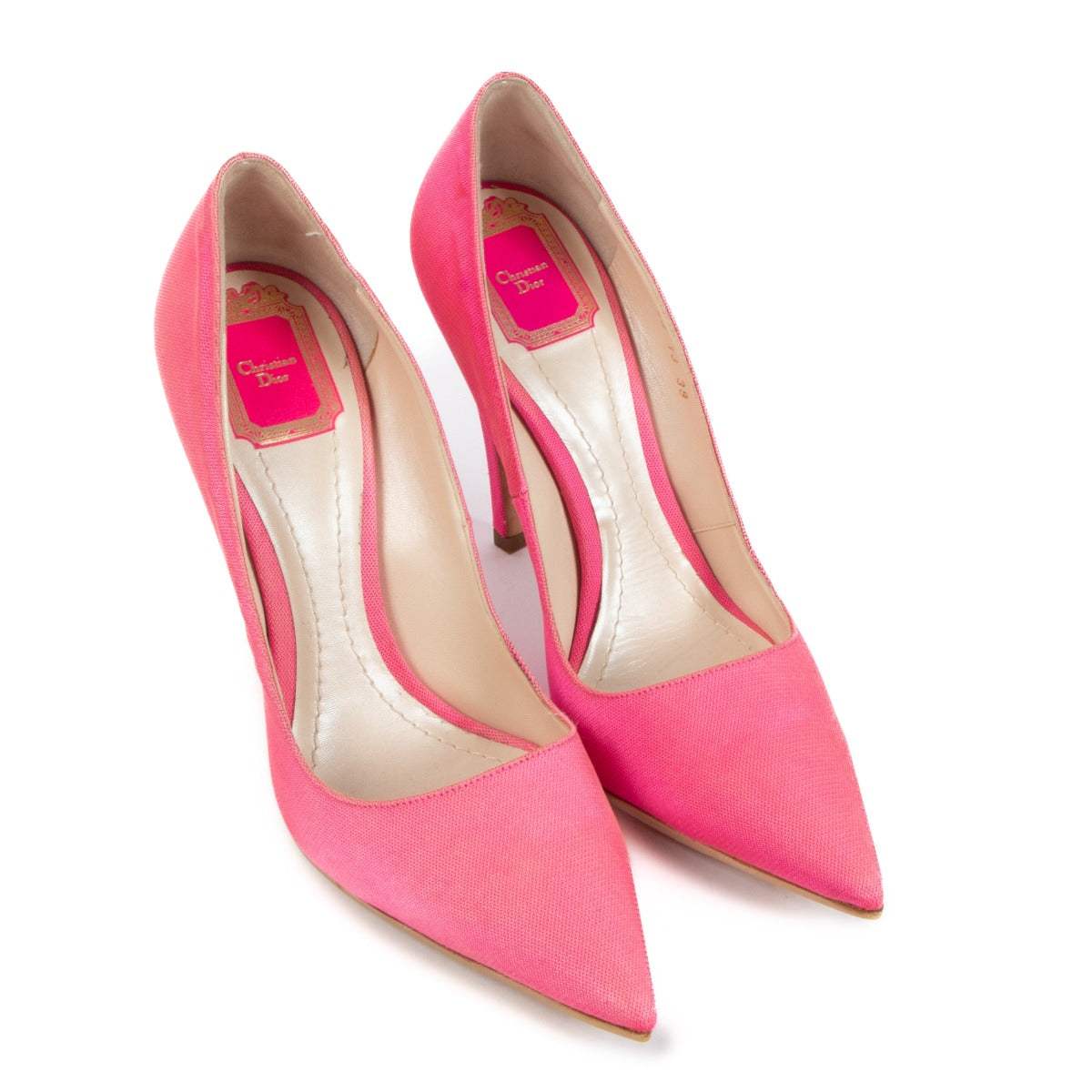 Christian Dior Cherie Pink Pointy Pumps
