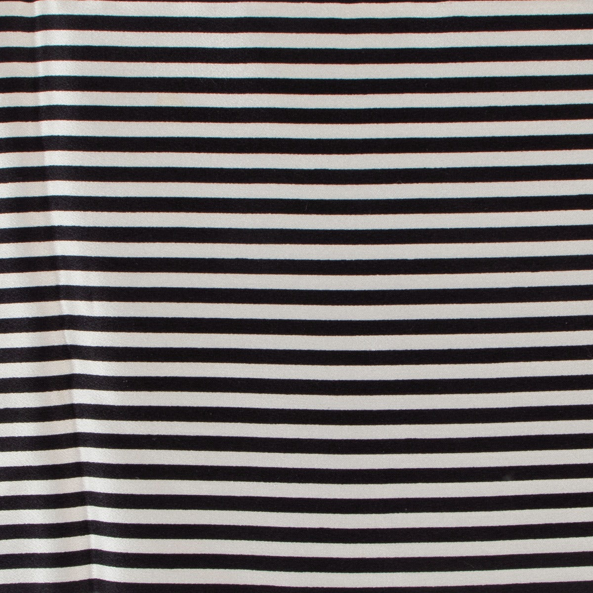 Christian Dior Black & White Striped Silk Scarf