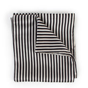 Christian Dior Black & White Striped Silk Scarf