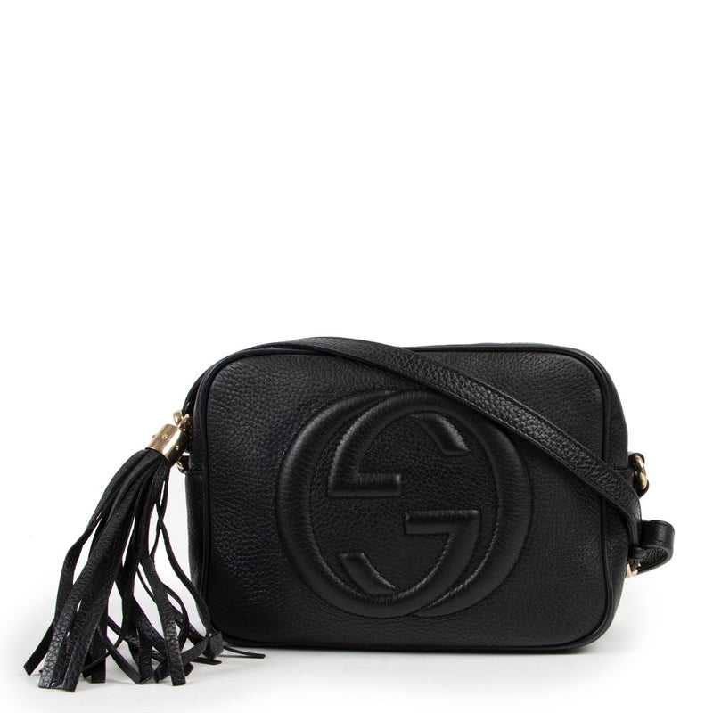 shop and sell authentic second hand designer Gucci Black Soho Disco Crossbody Bag at Labellov for the best price