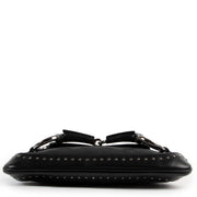 shop and sell vintage authentic Gucci Black GG Canvas Horsebit Clutch Shoulder Bag on Labellov.com