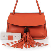 Shop safe online at Labellov in Antwerp this 100% authentic second hand Gucci Orange Bamboo Daily Shoulder Bag
