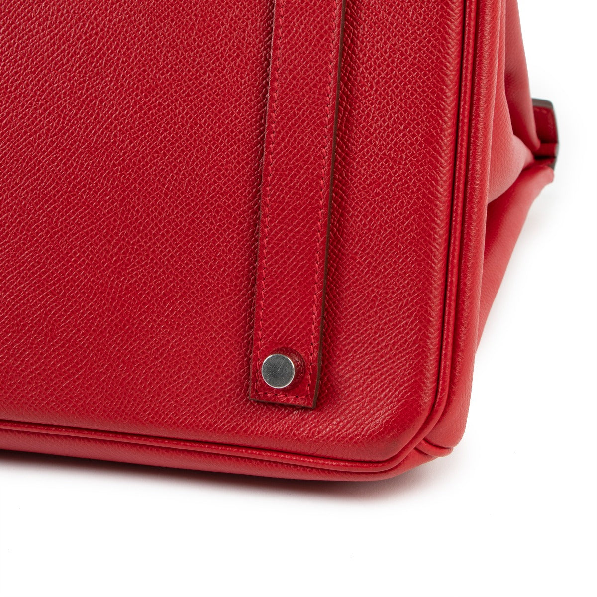 Hermes birkin red second hand at Labellov