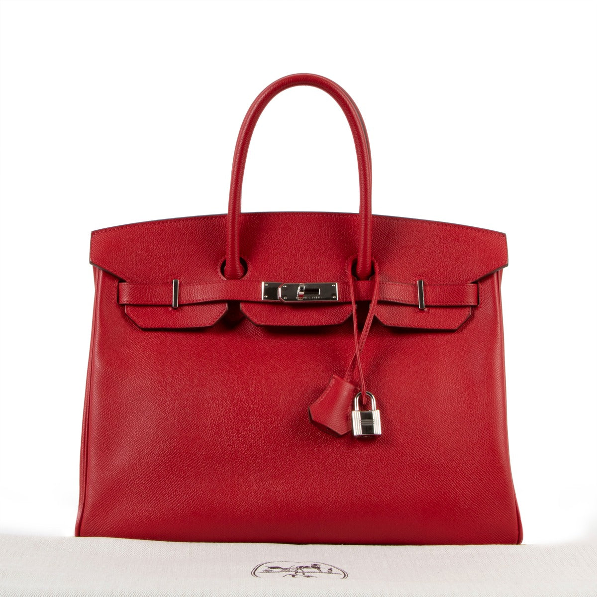Hermès Birkin 35 Rouge Casaque Epsom PHW