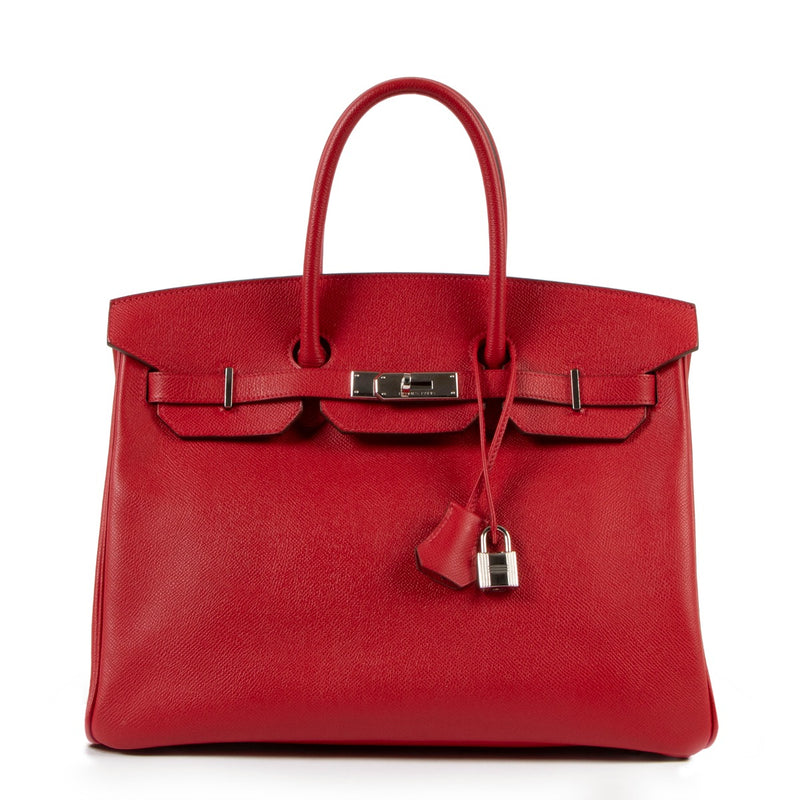 Hermès Birkin 35 Rouge Casaque Epsom PHW