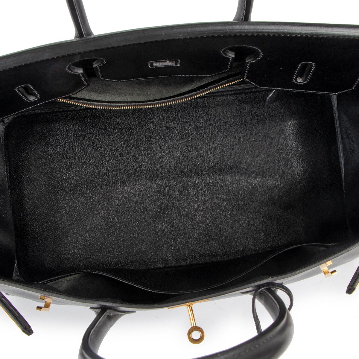 Hermès Birkin 35 Black Box Gold Hardware
