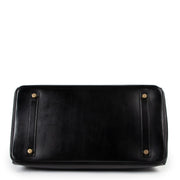 Hermès Birkin 35 Black Box Gold Hardware