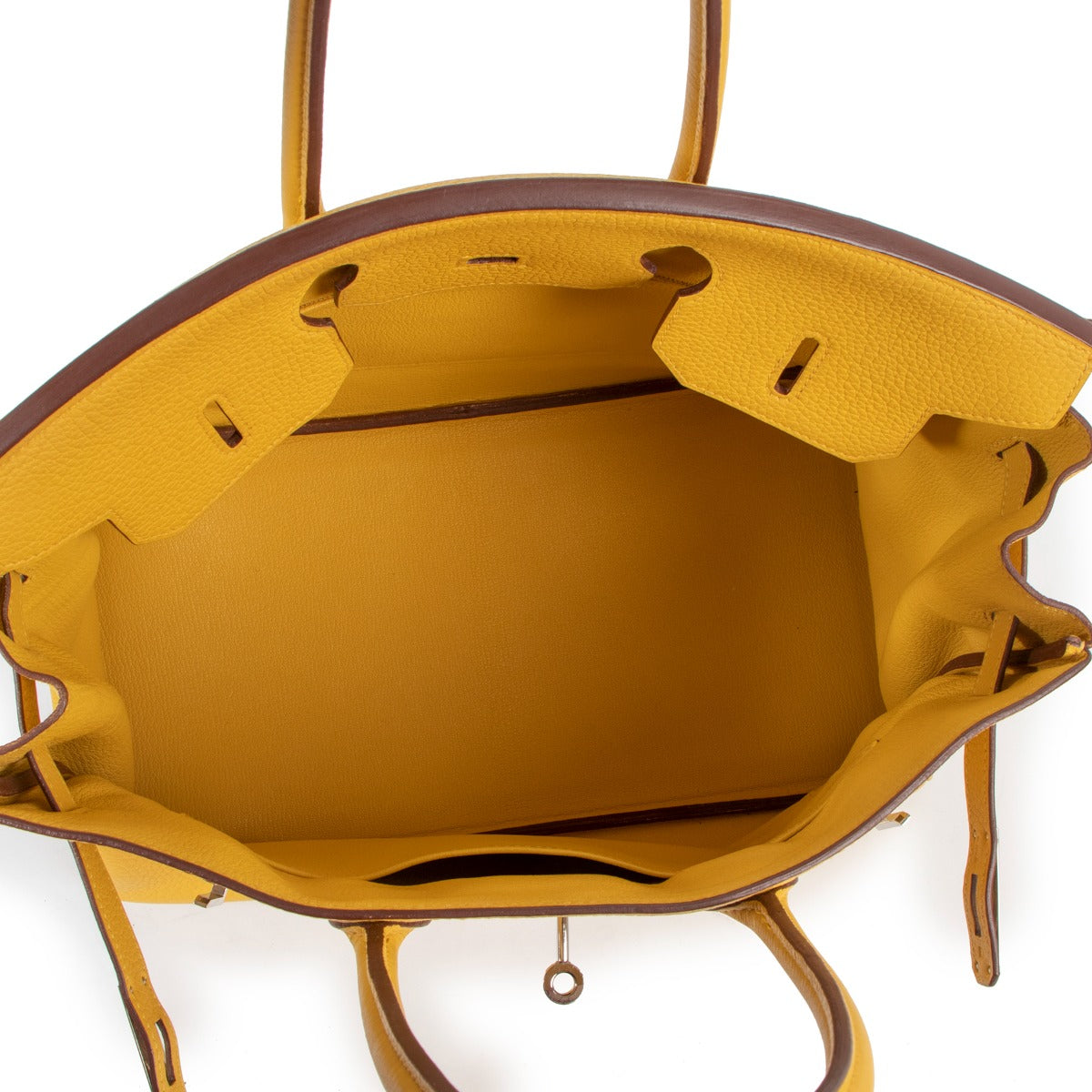 Hermès Birkin 35 Jaune Ambre Togo Palladium Hardware