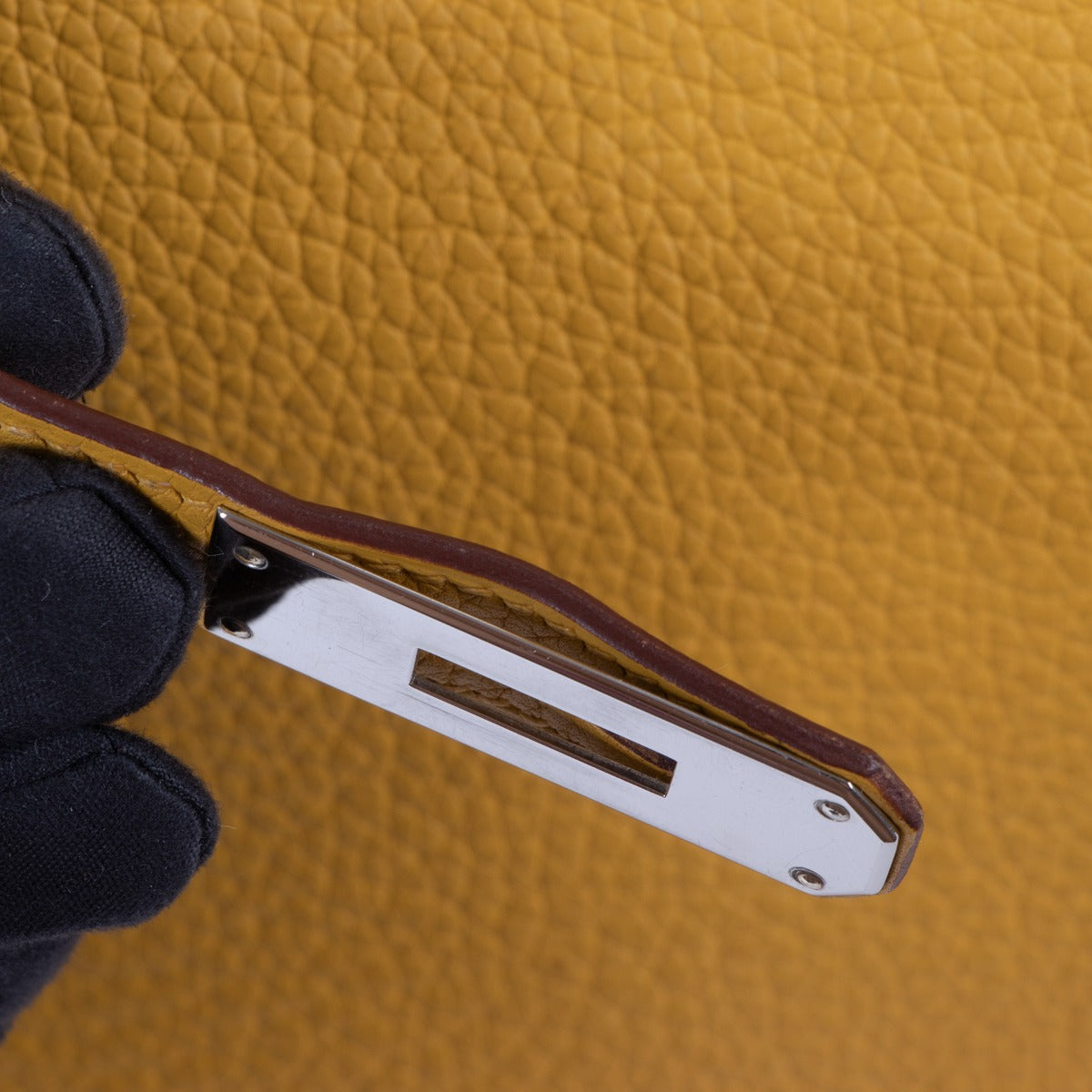Hermès Birkin 35 Jaune Ambre Togo Palladium Hardware
