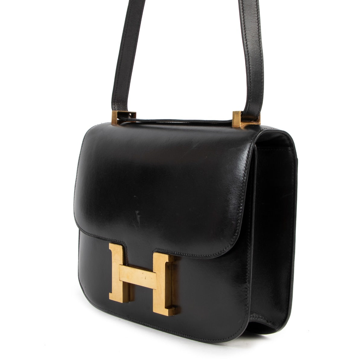 shop an authentic Hermès Constance 23 Box Calf GHW in very good condition at Labellov