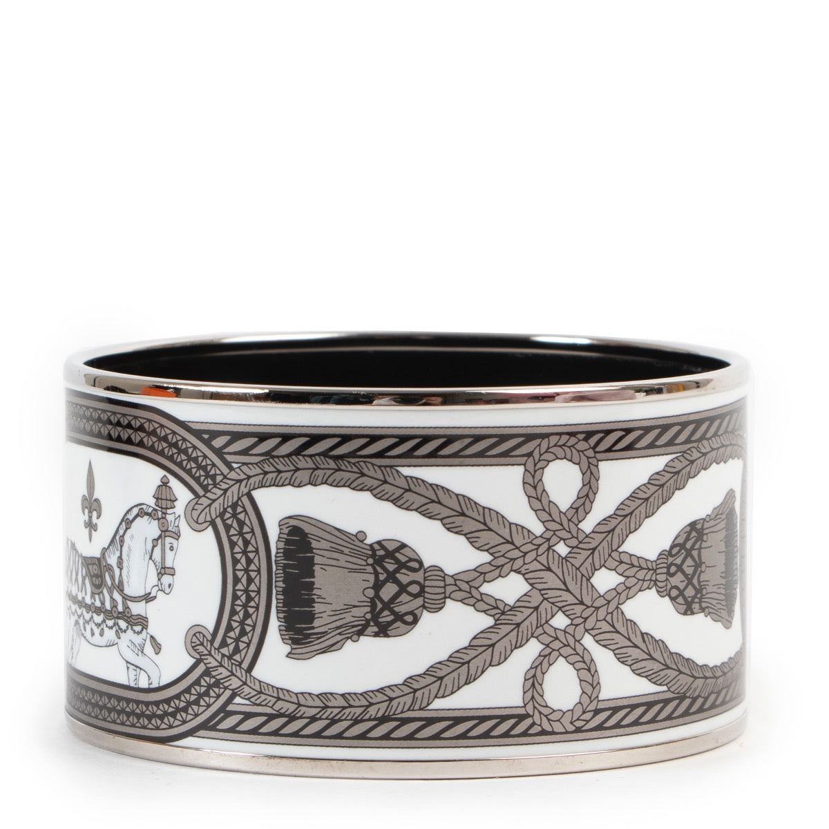 Hermès White Bracelet enamel shop safe online
