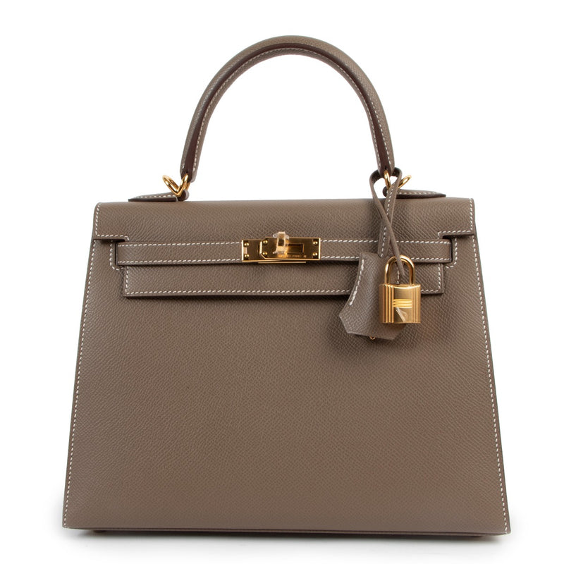 Hermès Kelly 25 Etoupe Epsom GHW