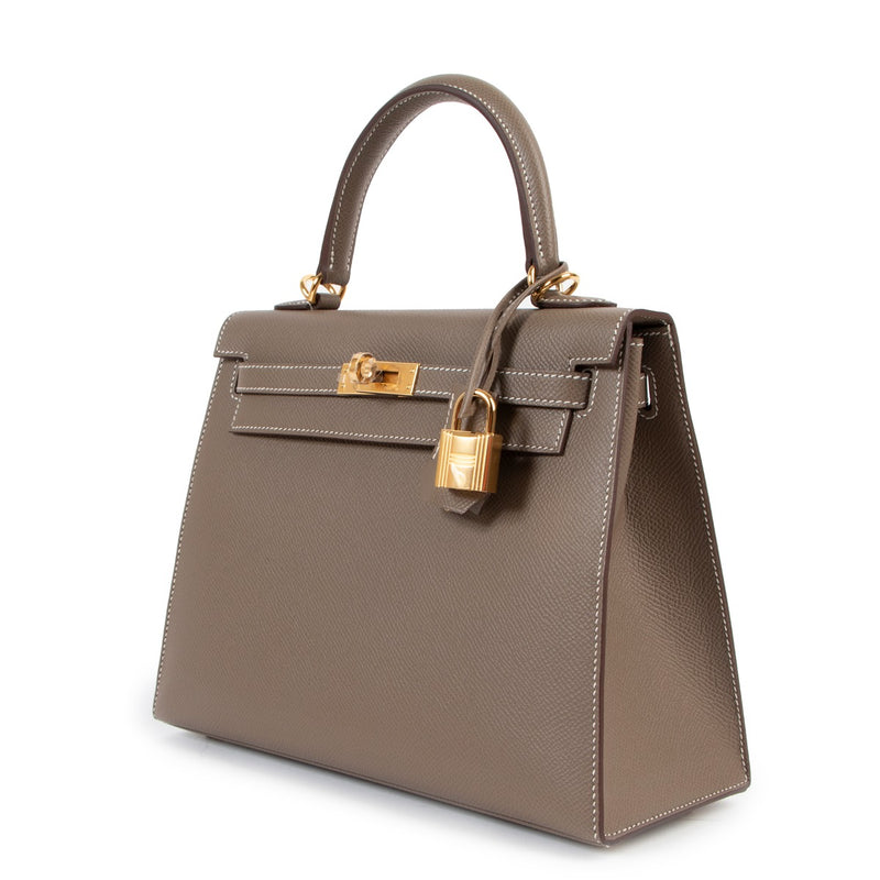 Hermès Kelly 25 Etoupe Epsom GHW