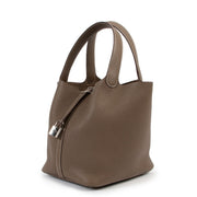 Buy authentic second hand luxury designer Hermès Picotin 22 Lock Etoupe Taurillon Clémence PHW at Labellov.