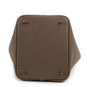 Buy authentic second hand luxury designer Hermès Picotin 22 Lock Etoupe Taurillon Clémence PHW at Labellov.