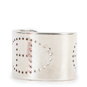 Buy online authentic second hand Hermès Sterling Silver Eclipse Cuff - Small in very good condition at Labellov in Antwerp
