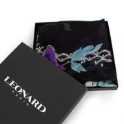 Buy online authentic second hand Leonard Black Silk Scarf in very good condition at Labellov in Antwerp