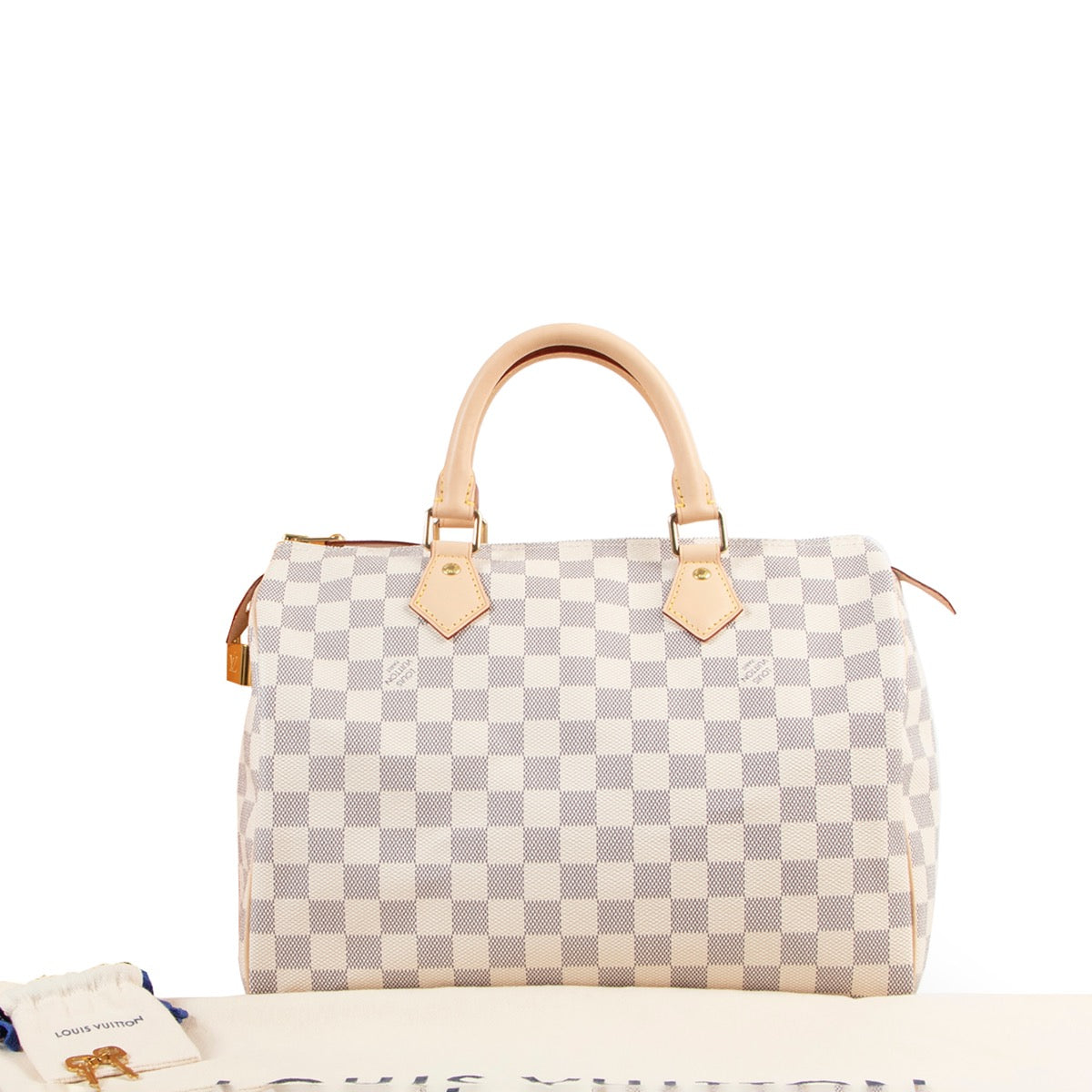 Louis Vuitton Speedy 30 Damier Azur Handbag