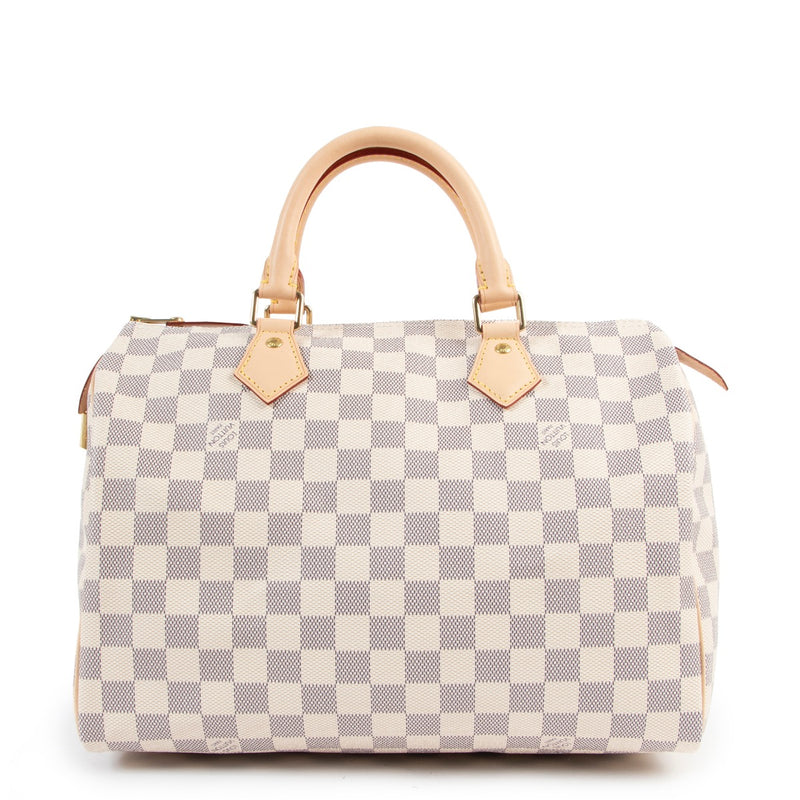 Louis Vuitton Speedy 30 Damier Azur Handbag