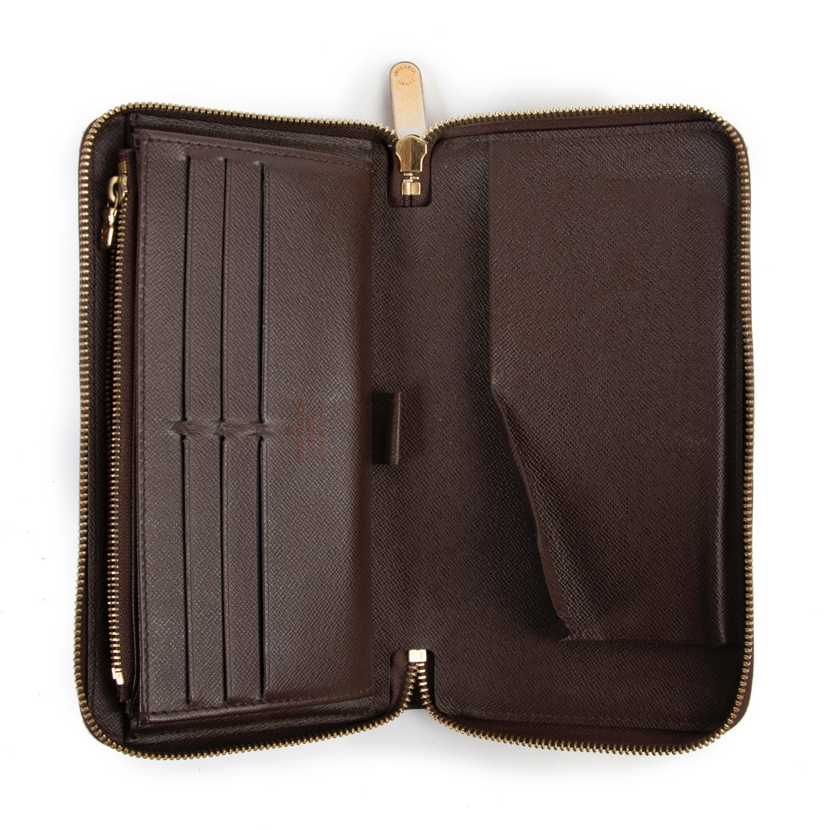 Buy a 100% authentic second hand Louis Vuitton Zippy Organizer Damier Ebene Wallet at Labellov