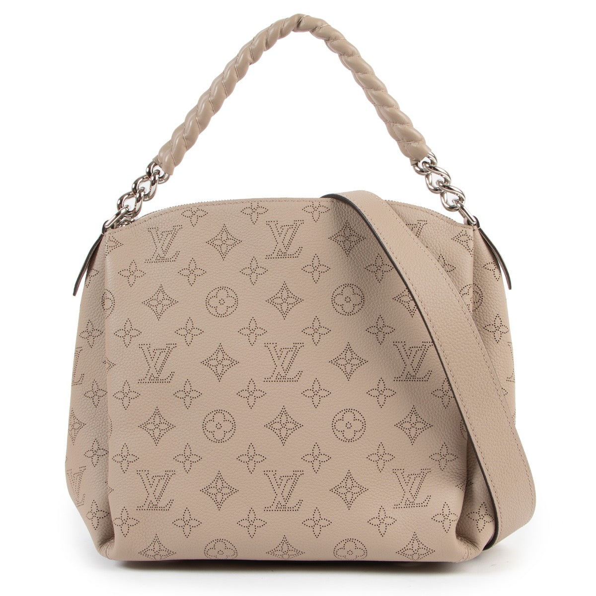 Shop safe online at Labellov in Antwerp this 100% authentic second hand Louis Vuitton Babylone Chain BB Mahina Bag