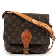 shop authentic vintage Louis Vuitton Cartouchiere MM Monogram Shoulder Bag at Labellov for the best price