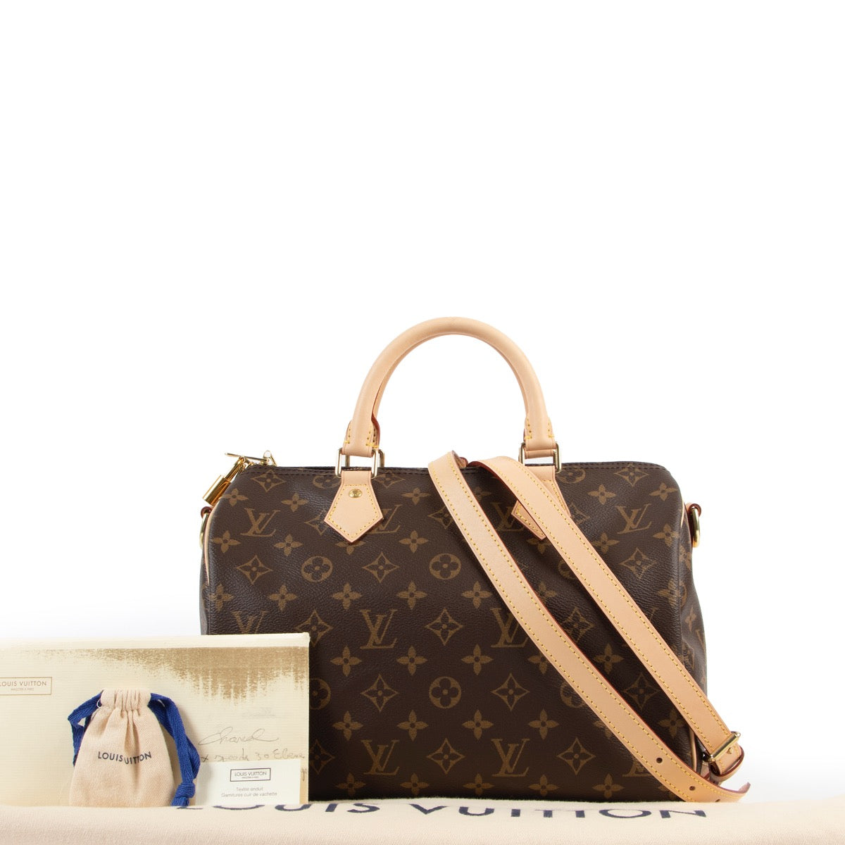 Buy an authentic second hand Louis Vuitton Speedy crossbody 30 Monogram bag at Labellov