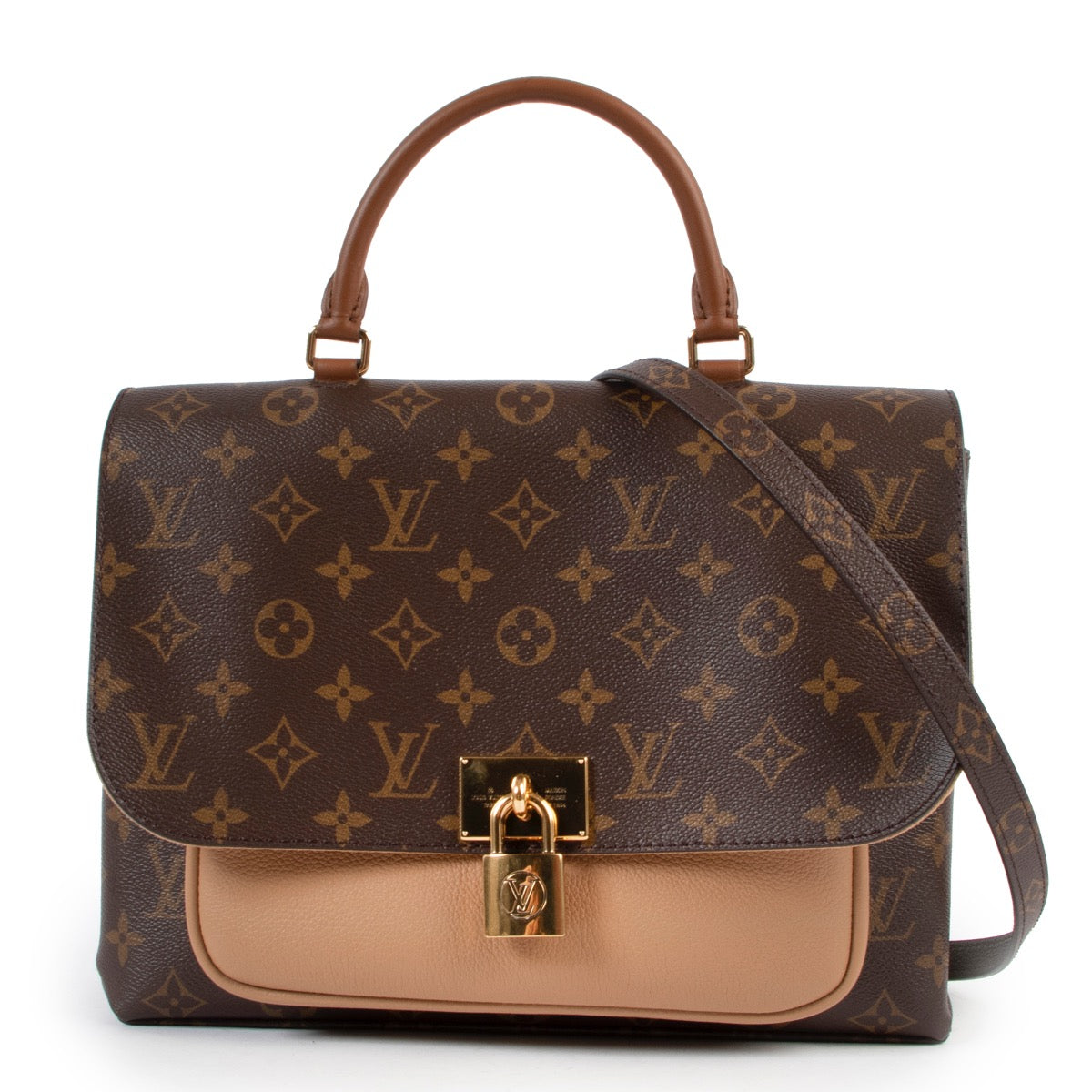 Shop safe online at Labellov in Antwerp this 100% authentic second hand Louis Vuitton Monogram Marignan Shoulder Bag
