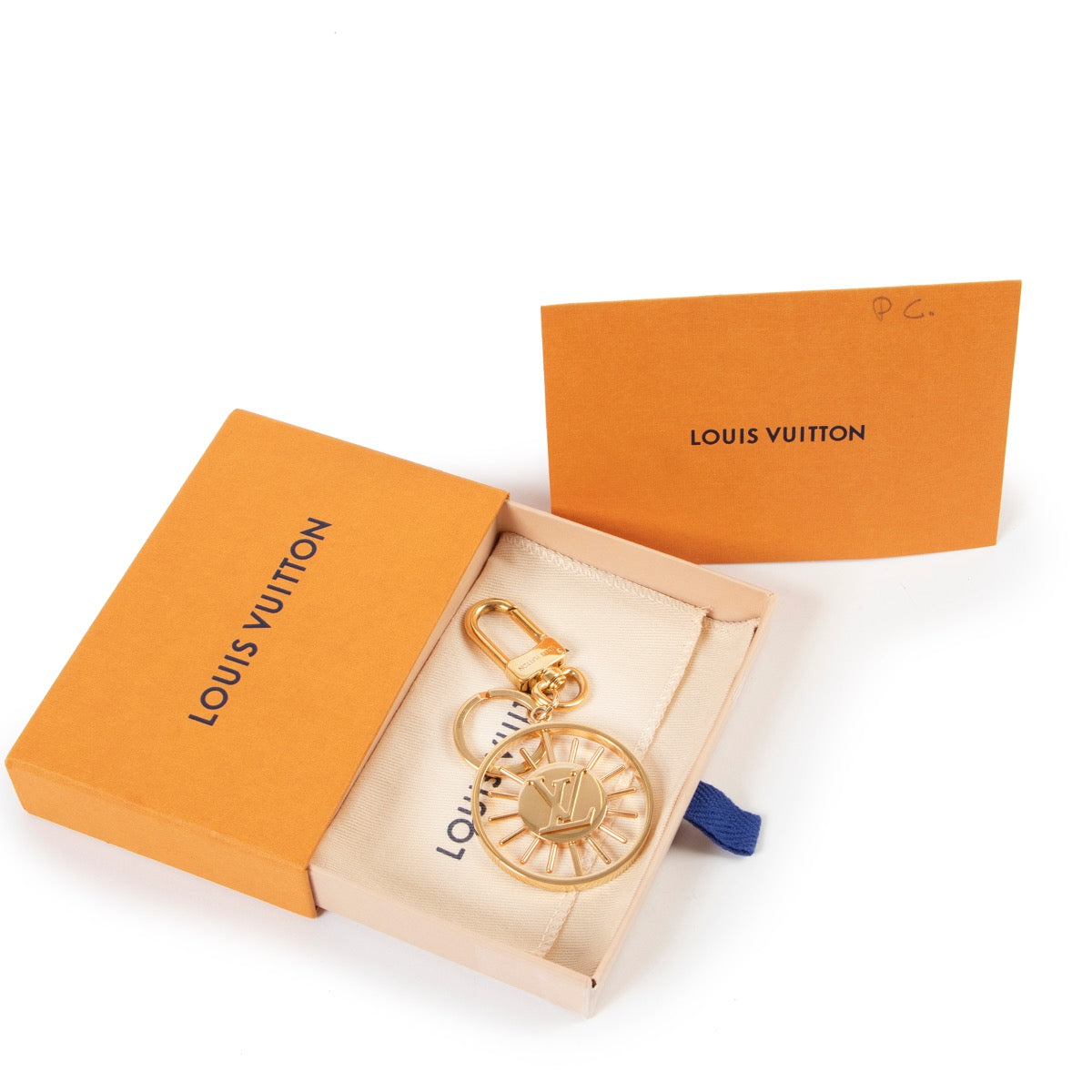 Shop safe online at Labellov in Antwerp this 100% authentic second hand Louis Vuitton Gold Bag Charm/Key Chain