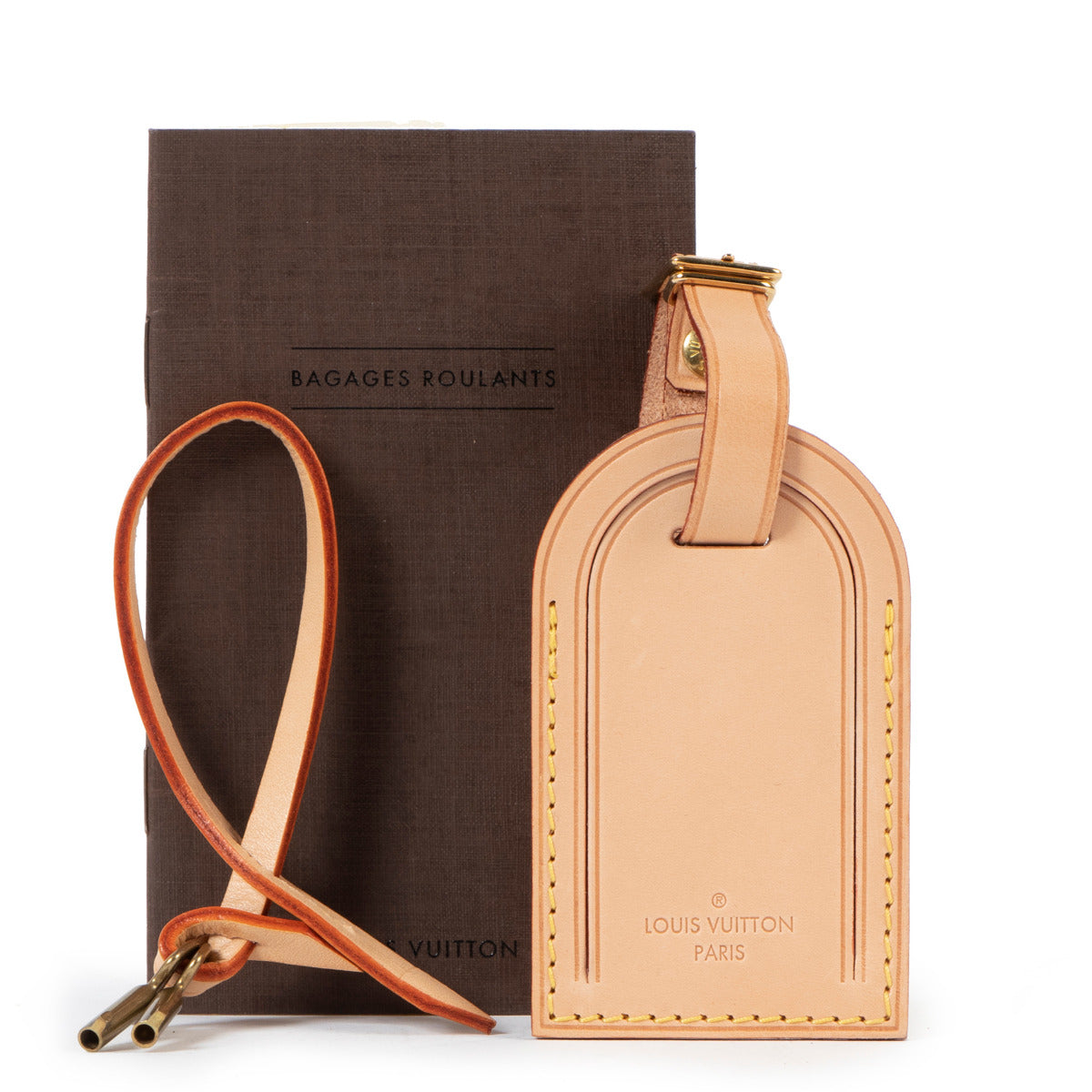 Louis Vuitton Natural Cowhide Leather Luggage Tag