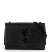 Saint Laurent Kate Grain De Poudre Leather Small Chain Bag
