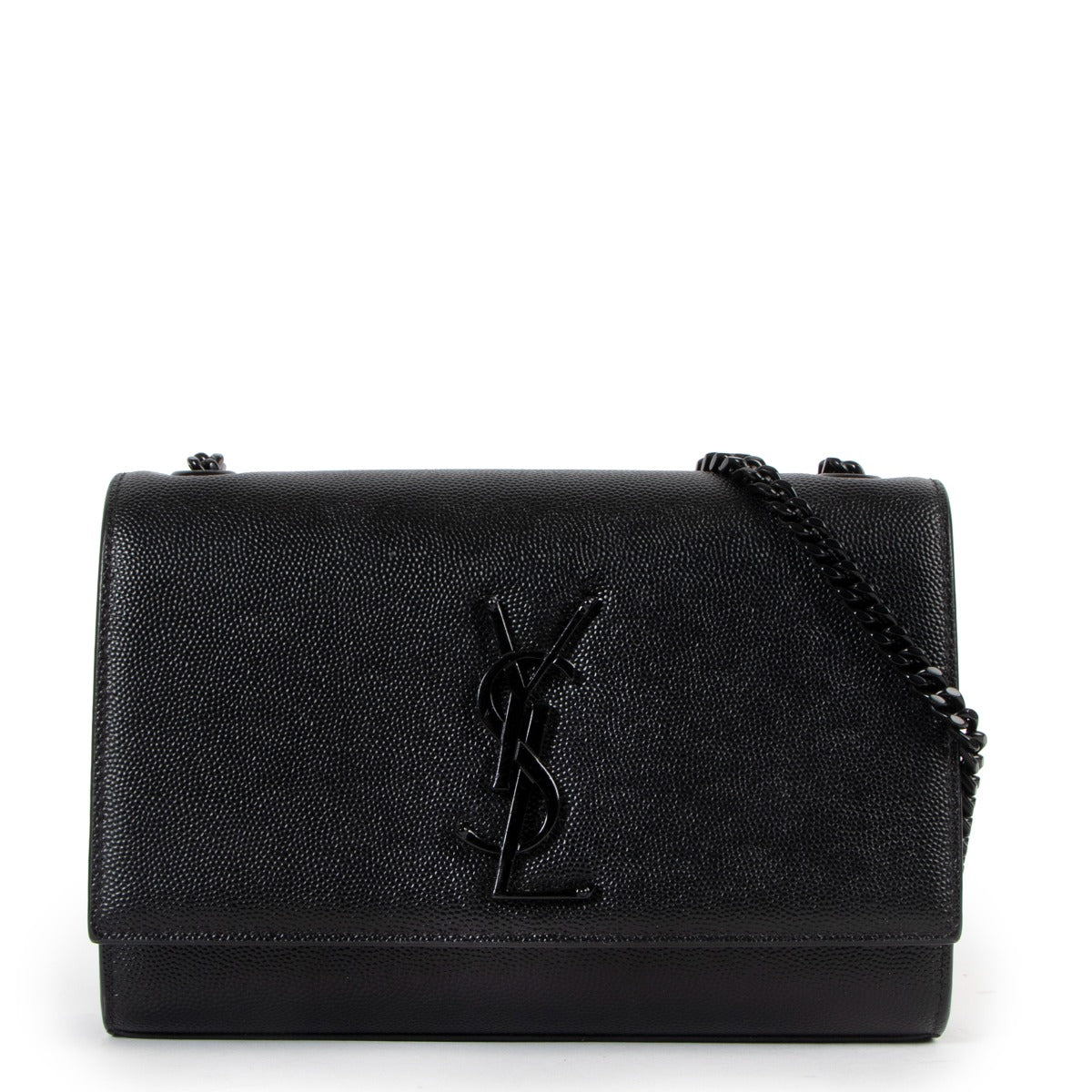 Saint Laurent Kate Grain De Poudre Leather Small Chain Bag