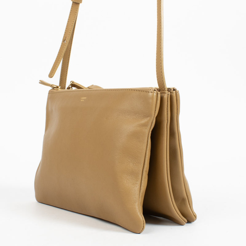 Authentic pre-loved Celine Camel Trio Bag on Labellov.com