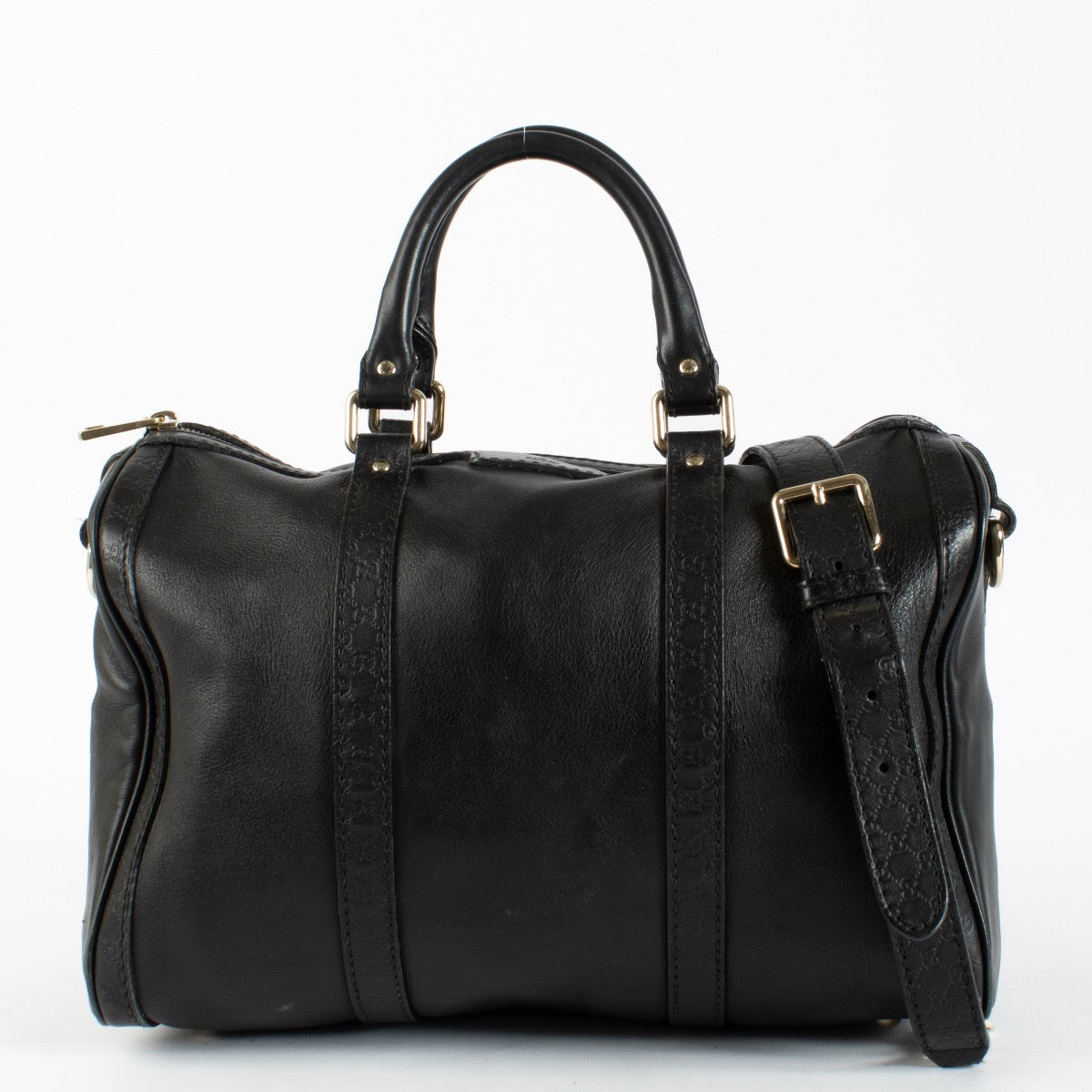 Authentic preloved Gucci Black Boston Bag on Labellov.com