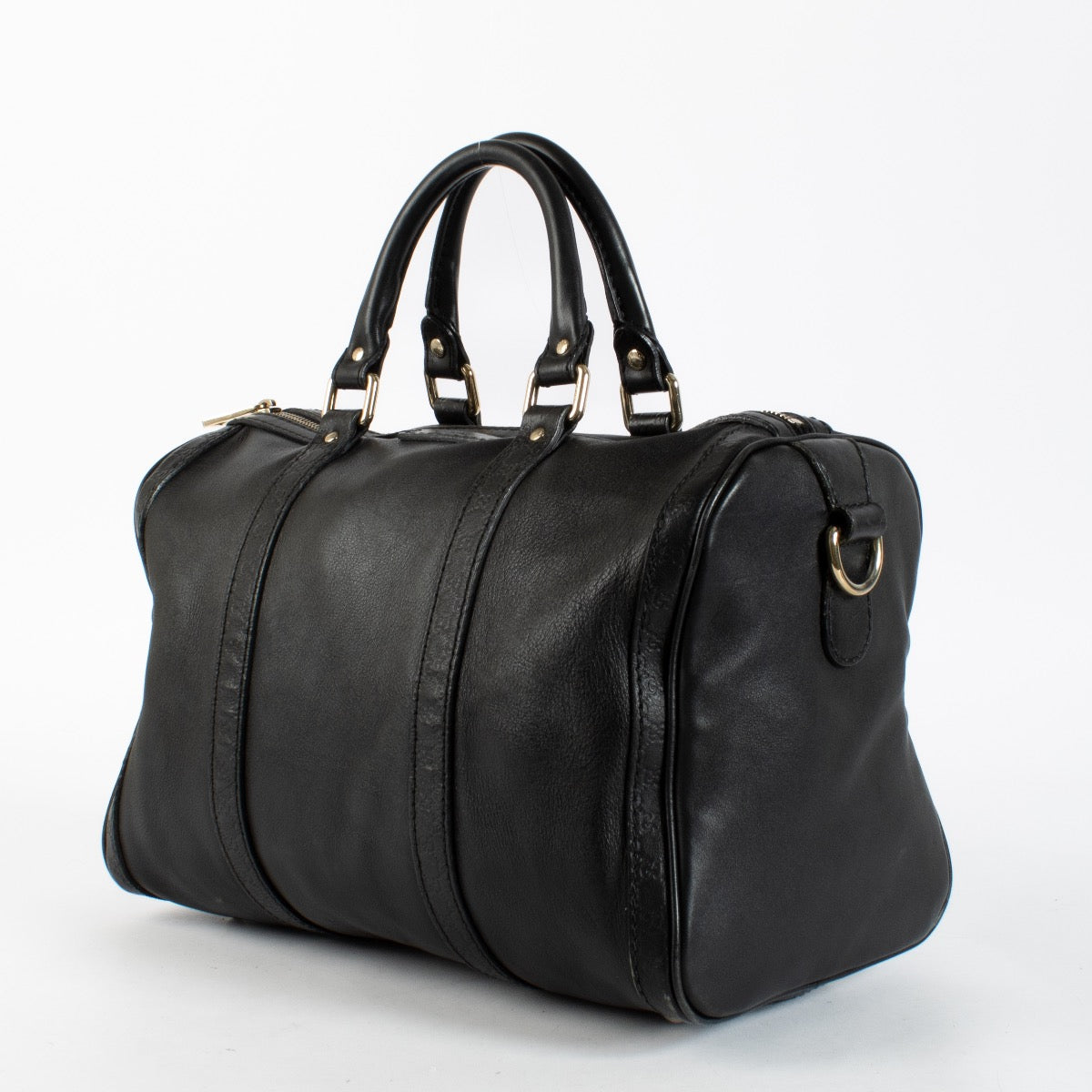 Authentic preloved Gucci Black Boston Bag on Labellov.com
