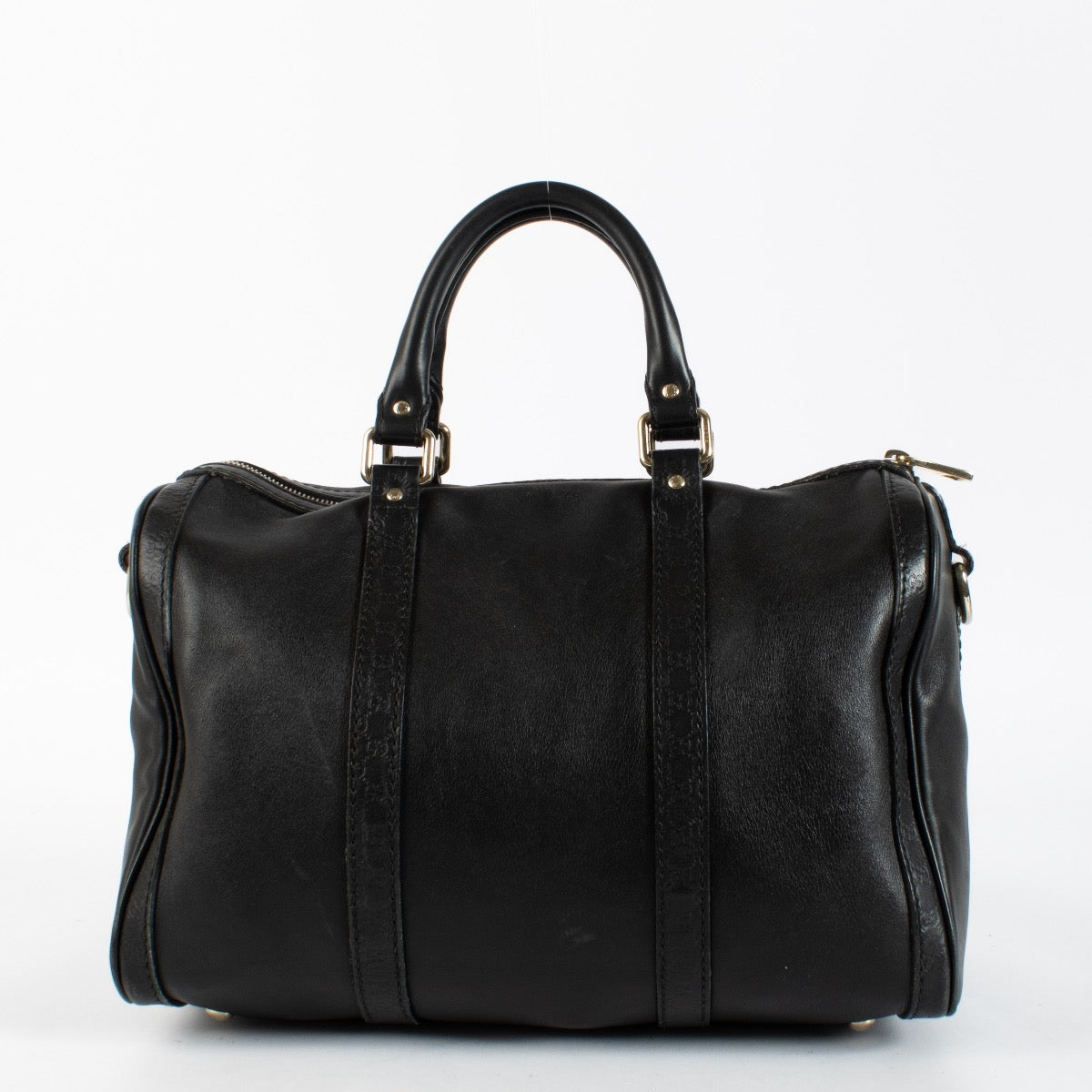 Authentic preloved Gucci Black Boston Bag on Labellov.com