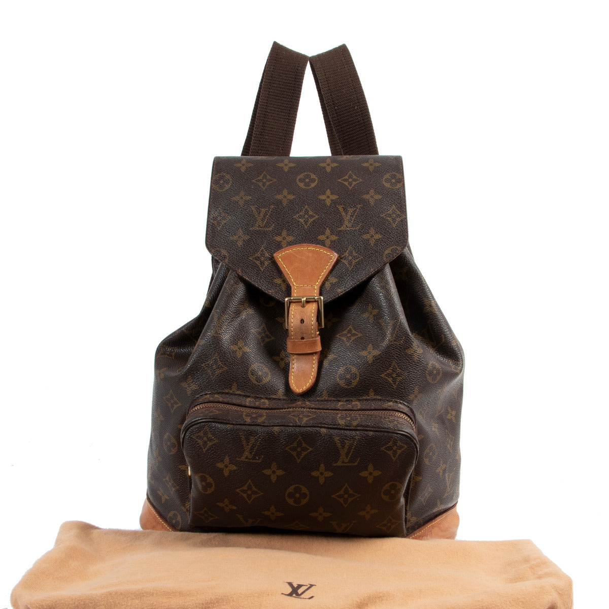 Sac à dos Montsouris en toile Monogram Louis Vuitton