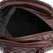 Shop safe online 100% authentic second hand Chanel Burgundy Quilted Leather Lady Braid Bowler Shoulder Bag in very good condition at the right price at Labellov in Antwerp.