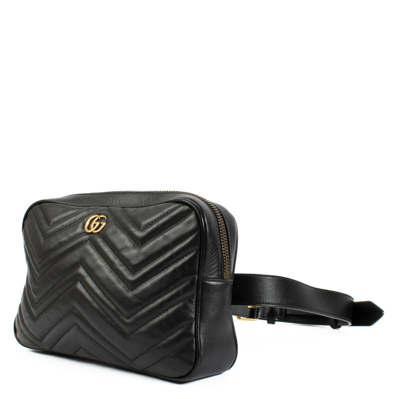 Gucci Zwarte GG Marmont Riemtas