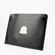 Shop 100% authentic second hand Delvaux Black/Ivory Trompe L'oeil La Corde Sensible Pochette A4 on Labellov.com
