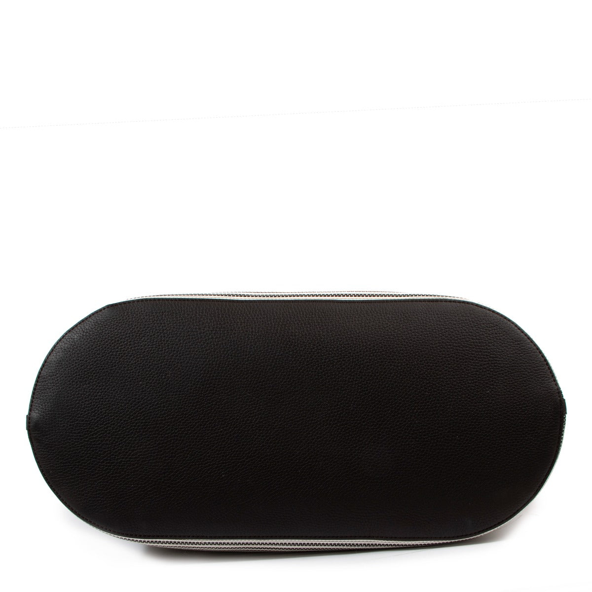 Sac cabas Delvaux D To D XL en toile et taurillon Ebène